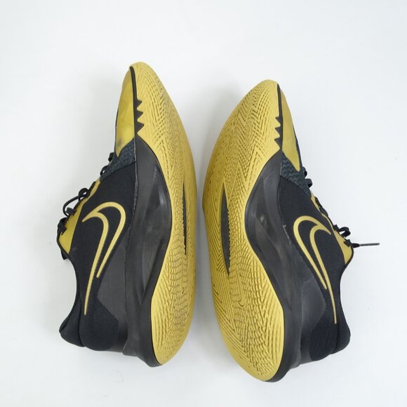 NIKE PRECISION VI 6 BLACK-METALLIC GOLD BASKETBALL SZ 12.5 US [DD9535-005] - Picture 7 of 10